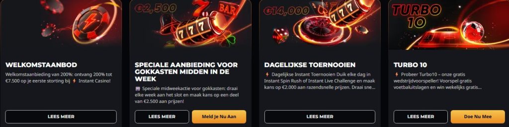 Bonussen en voorwaarden